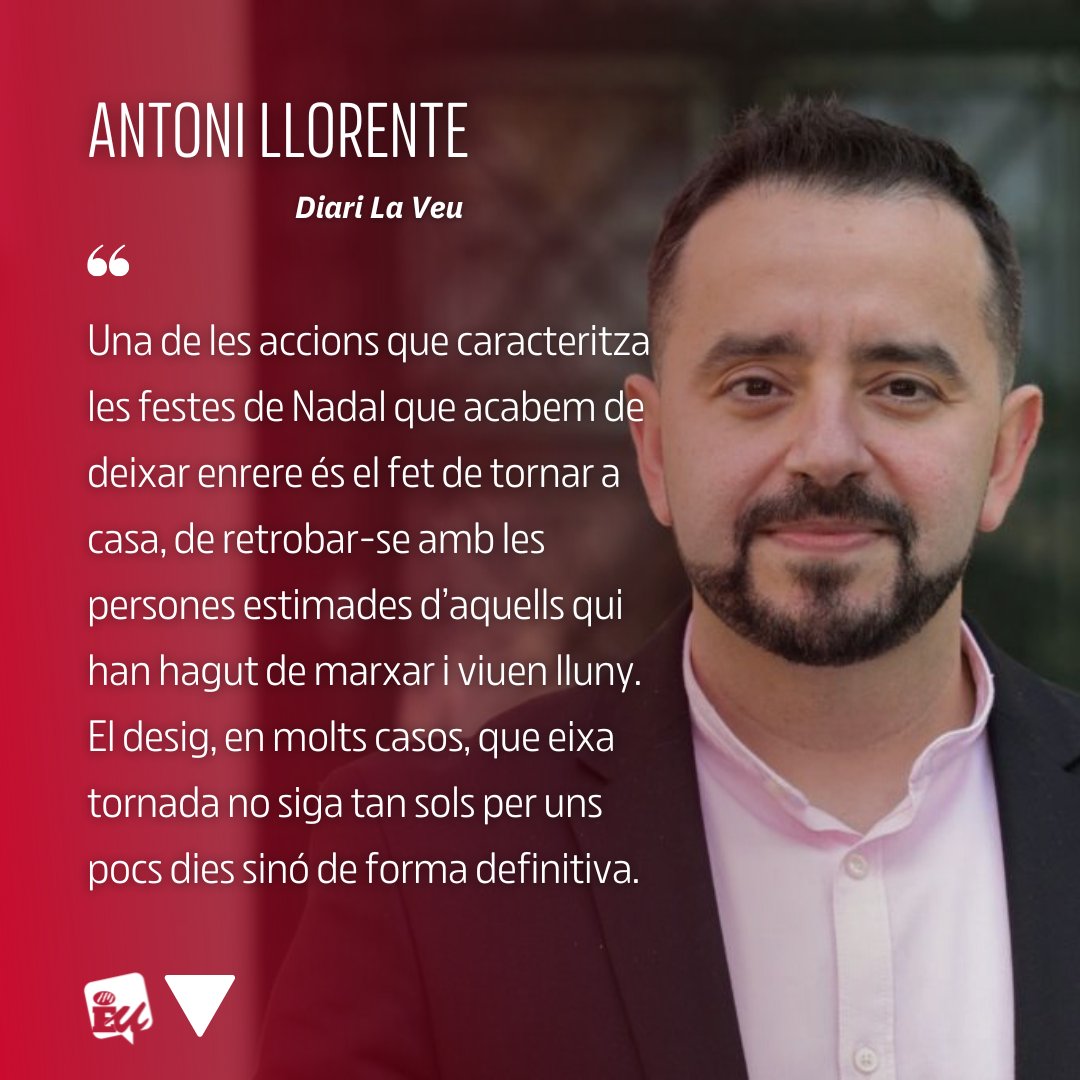 esquerraunida's tweet photo. 👋 Bon dissabte! ☕

🗞 No et perdes l'article d'@antonillorente d'aquest cap de setmana a @diarilaveucat sobre l'Estratègia Valenciana de Retorn

✒ 'Tornar a casa'

🔗 Pots llegir-lo complet a https://t.co/D18MleIvX3 https://t.co/EfUCZh83wM