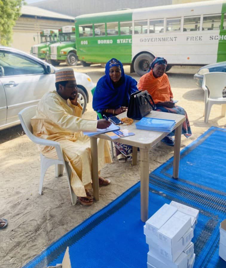 BulamaMali's tweet photo. TC Chairman of Gubio L.G.A, Hon. Mali,mnes paid an unscheduled visit to Gubio PVC collection point where he commended the INEC Staff for their commitment and urged them to do more. https://t.co/R2lLkG0NCH