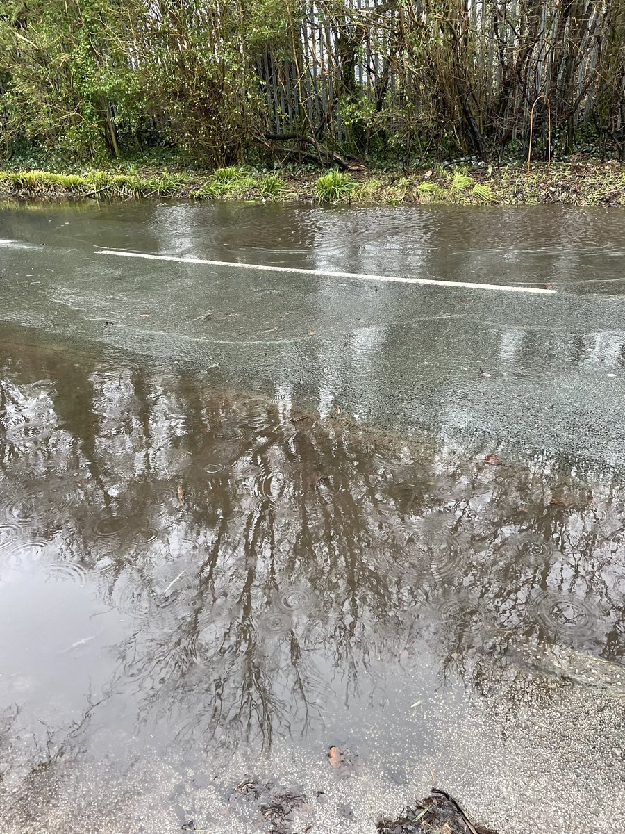 Angegeorge46's tweet photo. Whilst out of my run this morning I stopped and spoke to this lady trying to clear her driveway, apparently happens All the time! Every time it rains water flooding into her driveway and garage from Green Lane North. Sort the drainage out @TraffordCouncil https://t.co/RaDMIRih1B