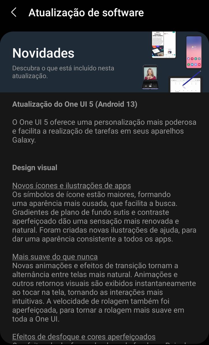 danielfoppa's tweet photo. @TudoCelular recebi agora, atualização pro Samsung S10 LITE, Android 13, one UI 5. https://t.co/IEG6SIu9I7
