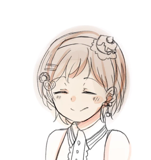 僕が描き終わるまで羽沢つぐみさんのお誕生日だから、、、、明日も多分お誕生日だから、、、途中 