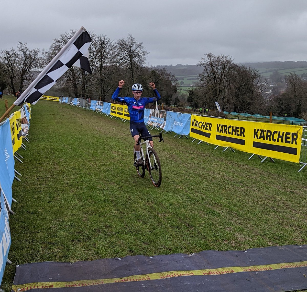 BCSouthRegion's tweet photo. Jacob Bush @TrinityRacing_ winner of the Junior UCI event @ClanfieldCx 👏👏👏 https://t.co/dDoFbW0kFY
