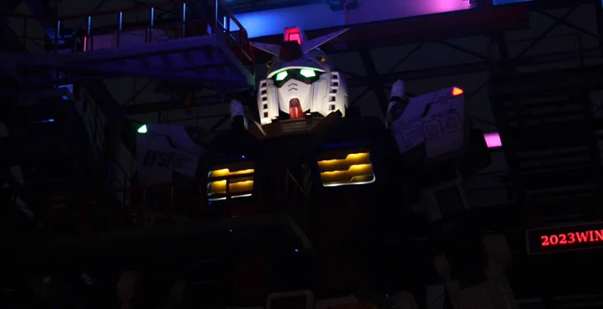 初横浜ガンダム。めちゃくちゃ感動してしまいました。なんなら動くの見てちょっと泣きそうになっちゃった。 