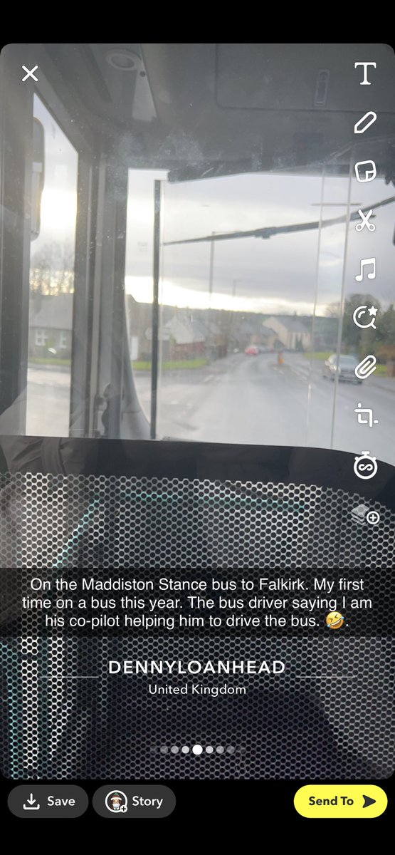 Gillian321part2's tweet image. On the Maddiston Stance bus to Falkirk. My first time on a bus this year. The bus driver saying I am his co-pilot helping him to drive the bus. 🤣. 

#Bus #MaddistonStance #Maddiston #Falkirk.
