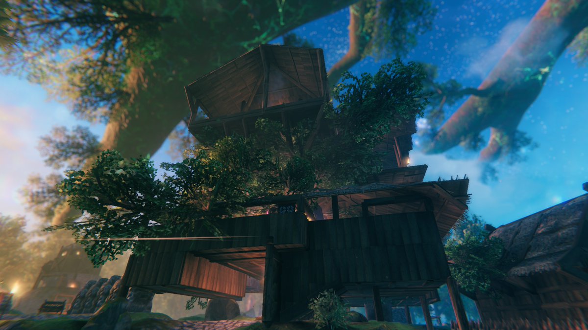 Valheim_123's tweet photo. オークの木の家 https://t.co/pp9MPpByzk