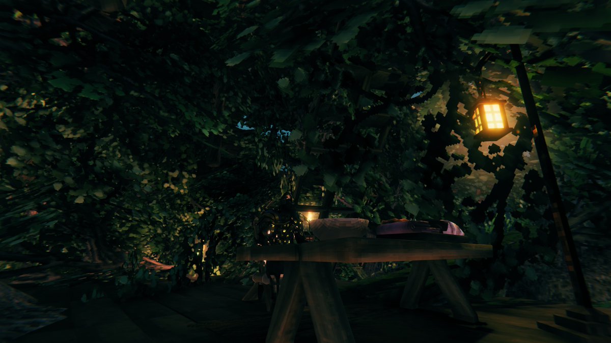 Valheim_123's tweet photo. オークの木の家 https://t.co/pp9MPpByzk
