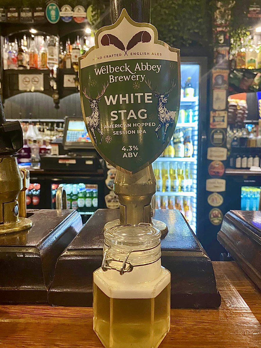 HallcrossThe's tweet photo. NEW GUEST ALE

WHITE STAG- This American style session IPA showcases the best New World hops. From @WelbeckAbbeyBry @DoncasterCAMRA #yourlocalpub #localindependent #goodbeerguide2023 https://t.co/YJ3MKOrMX9