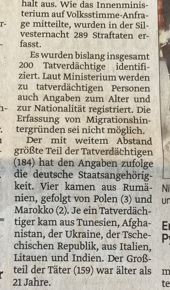 WulfGallert's tweet photo. Hier mal die Fakten aus Sachsen Anhalt zur Silvesternacht. Es gibt eine Gruppe, die bei den Straftaten überrepräsentiert ist. Deutsche. https://t.co/6vf070iHpM