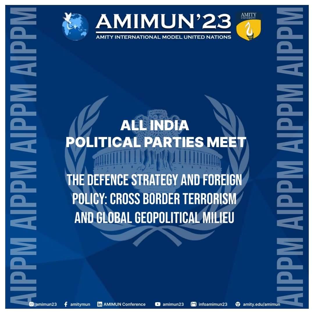 amimun23's tweet photo. All India Political Parties Meet-

Agenda- The Defence Strategy and Foreign Policy: Cross Border Terrorism and Global Geopolitical Milieu.

Executive Board-
Co-Moderator: Mayank Singhal
Co-Moderator: Aakarsh Shrivastava
Substantive Director: Amartya Sumukh Varma
 #aippm #modelun https://t.co/hugzyt84nq