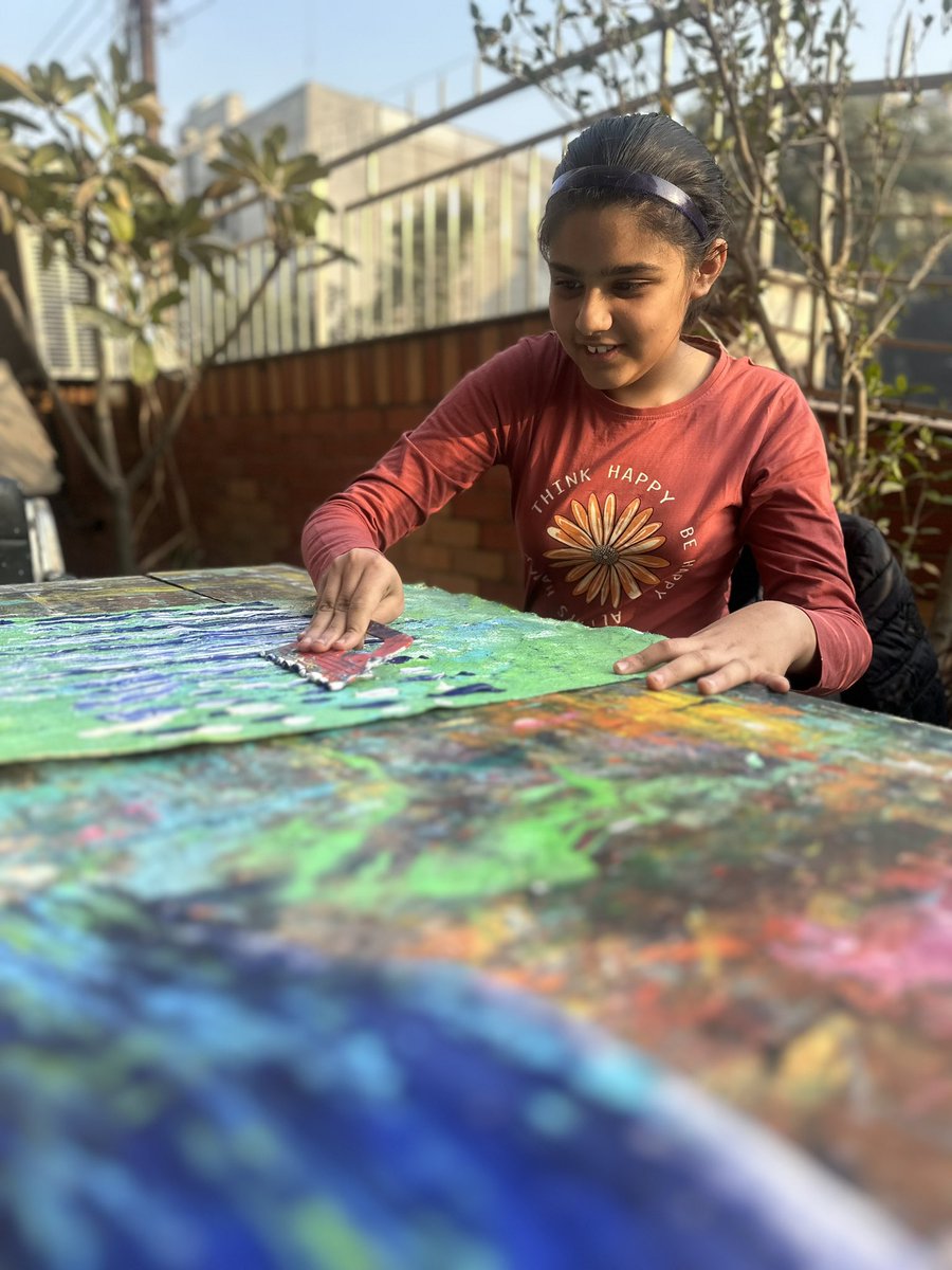 preetiddahiya's tweet photo. My 12 year old daughter has taken to painting and some of her art work recently found place in the loving homes of some friends.
#autismawareness 
#AutismAcceptance 
#autisticswhopaint https://t.co/4RBIaBLMdx