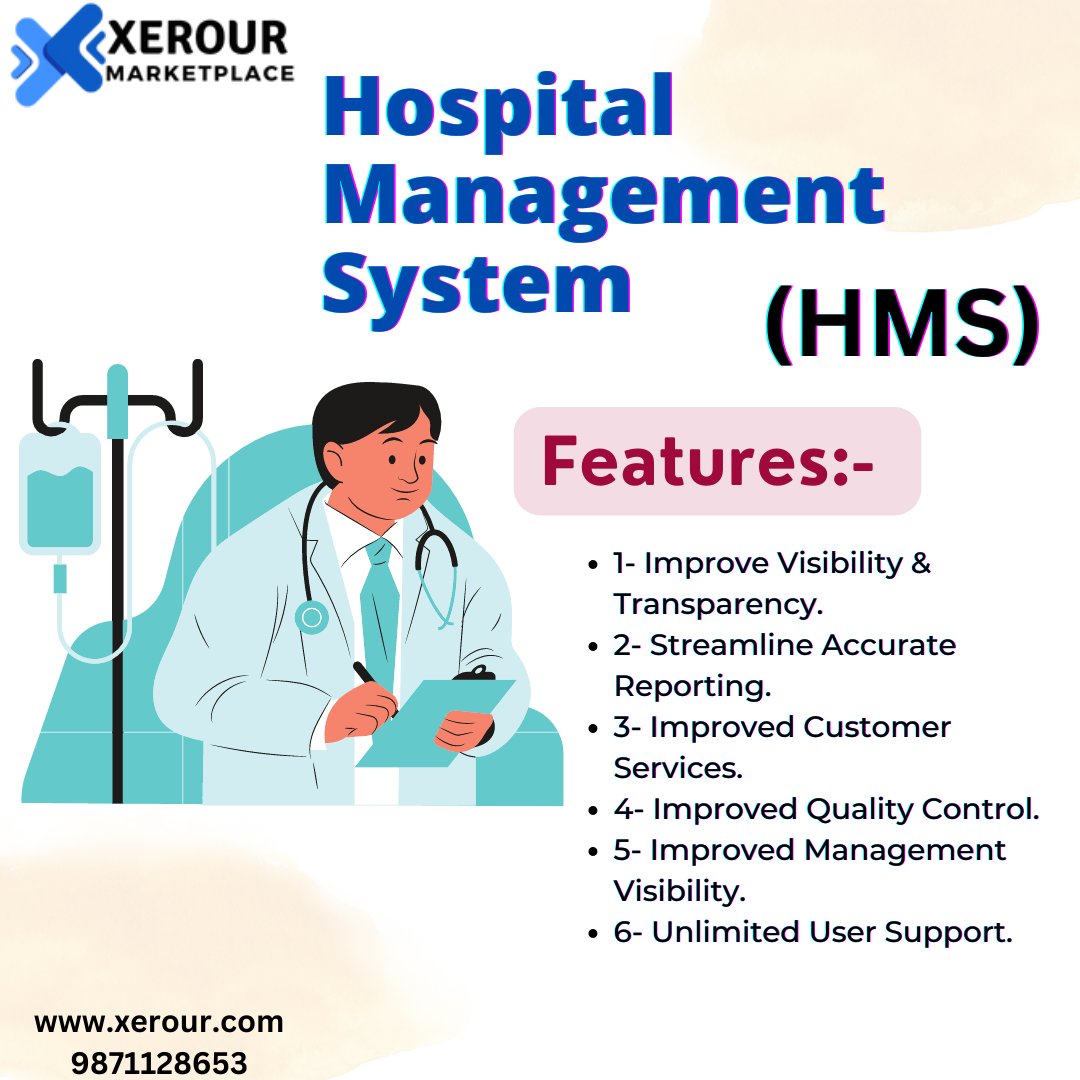 The hospital management system helps register complete patient information.
#xerour #xerour_marketplace #hospitalmanagementsystem #hospitalsoftware #hospitalsolutions#softwaredeveloper #softwaredesigner
#softwareplatform #businessgrowth #applicationdevelopment