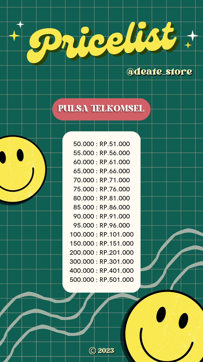 deate_store's tweet image. Ready Pulsa TELKOMSEL 🗯️
#pulsatelkomsel #pulsa #zonauang️

note : tidak memperpanjang masa aktif
order : chat wa.me/+6287708963092 atau dm yaa