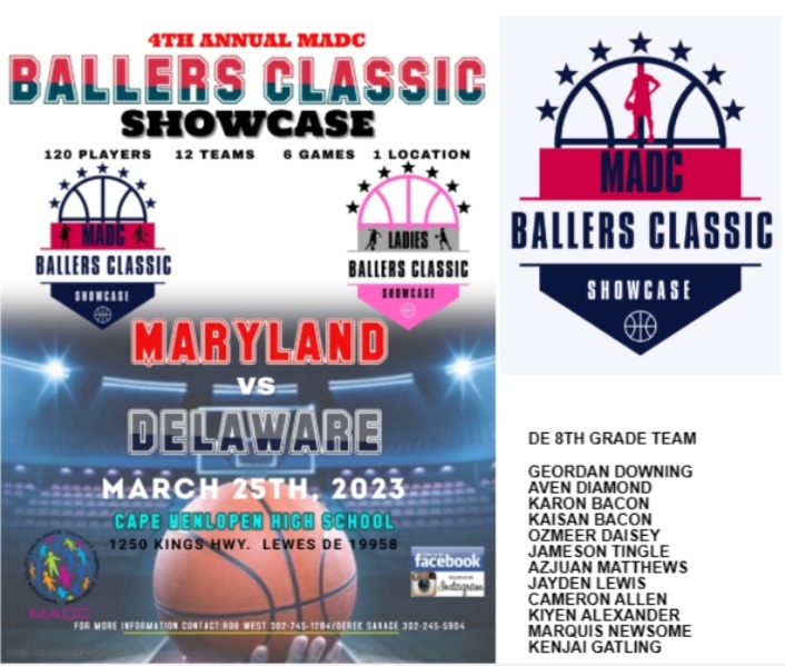 RobW12984's tweet image. #theballersclassic #ballersclassic 
Delaware 8th grade elite is 🔒and loaded
👀