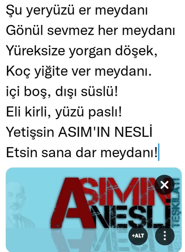 #ASIM'INNESLİ
KIZILELMA YOLUNDA🍎
<a href="/BirKarTanesi34/">ÖMER ❄</a>
<a href="/TolgaSafa1/">Tolga Safa</a>
<a href="/eslem/">eslem</a>
<a href="/kubranur_yldrm/">Kübra Nur •</a>
<a href="/Sinem3337/">sinem</a>
<a href="/Kadir_karatasTr/">🇹🇷𝐾𝑎𝑑𝑖𝑟 𝐾𝑎𝑟𝑎𝑡𝑎𝑠🇹🇷</a>
<a href="/cetin_alpcan/">Alpcan Çetin</a>
<a href="/SemihSSonmez/">Semih Sönmez</a>
<a href="/E__Erdogann/">E R H A N 🇹🇷</a>
@Ahmet63114043
<a href="/mehmetkrbck27/">Hafız Mehmet Karabacak</a>
<a href="/yasin_sevdi/">Yasin Tanrısevdi</a>
<a href="/Ali666606666/">Ali</a>
<a href="/Umutipkofficial/">Umut İpek</a>
<a href="/reis_hakdava/">Enes Özmert (KIYAMA KALKMA VAKTİ ÖZGÜR KUDÜS)</a>
<a href="/ism_bozkurt2023/">вσzкυят 🌿</a>
@m_emin_ozen17