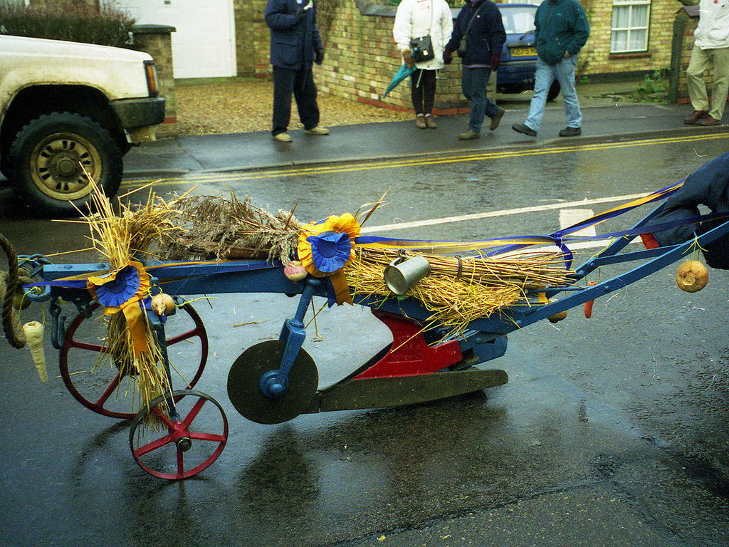 DrPnygard's tweet photo. Today is #PloughMonday, the traditional start of the English agricultural year. While local practices may vary, the holiday is generally the first Monday after Epiphany. A common feature is for a plough to be hauled from house to house in a procession, collecting money. https://t.co/Ng6iVpOS6Q