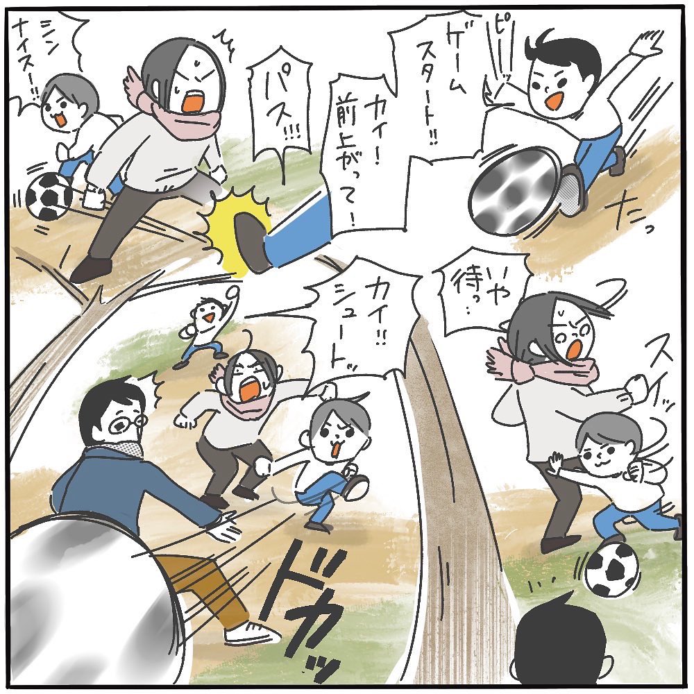 新春🎍親子サッカー

#ピヨトト家
#育児マンガ 