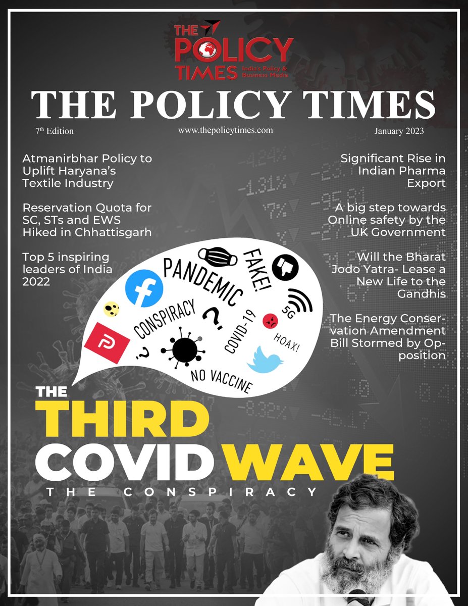 thepolicytimes's tweet photo. The Policy Times - India's First Policy E-magazine 7th Edition
Subscription Form:
https://t.co/ROaLfvv68h
E-Magazine: https://t.co/JJK1tOPXS0
#thepolicytimes #Policy #indiangovernment #ThirdcovidWave #mentalhealthpolicy #InspiringLeaders #Topmagazine
@PMOIndia @RahulGandhi https://t.co/6oQuY6w280