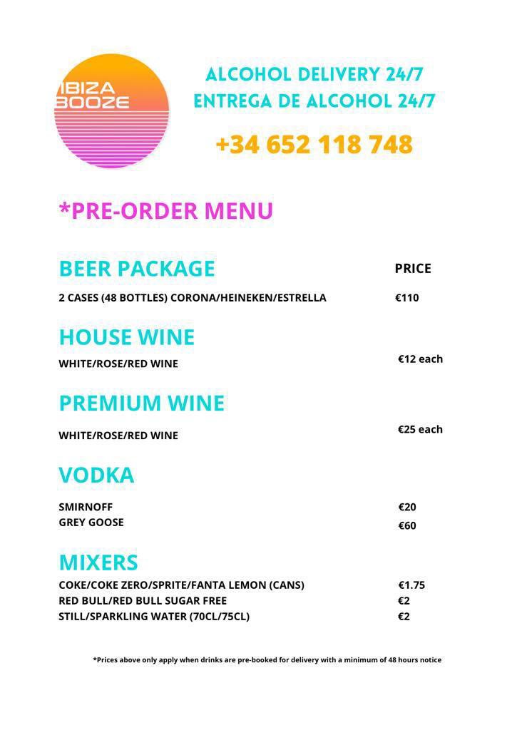 IbizaBooze247's tweet image. 2023 we are ON 😉 #ibiza #alcoholdelivery #2023 #booze