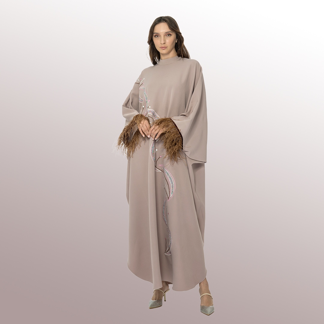 elilhaam's tweet photo. 🤎 Trendy feathers &amp; Beads for a modest chic look!⁠
⁠
This classic and embellished Kaftan from the new ELBAS collection is perfect for an everyday look.
⁠
Discover the finest Abayas and Kaftan selection on https://t.co/FiiWGLdB57 ⁠ ✨

#modestwear #modestfashion #kaftan https://t.co/y2Ja8tQ1EK