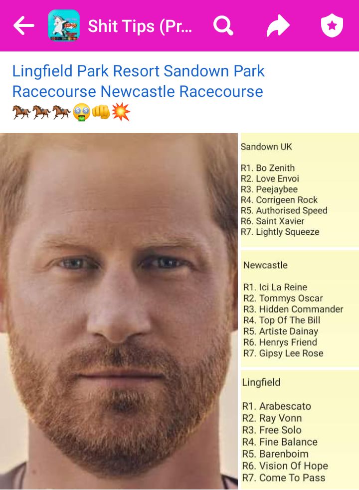 SlyTipster's tweet photo. #lingfield #sandown #newcastle #HorseRacing #tips follow me on FB https://t.co/leQxiPL62Z https://t.co/oGWJ7IU6bZ