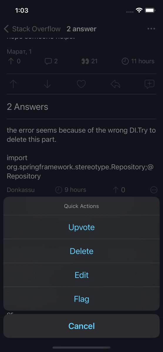 danieltjamess's tweet image. Exciting update for my full native @StackOverflow client - users can now edit answers and comments! #buildinpublic #stackoverflow
