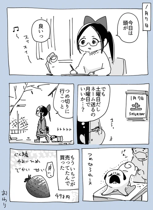 つめ切られーヌ 2023-01-07 