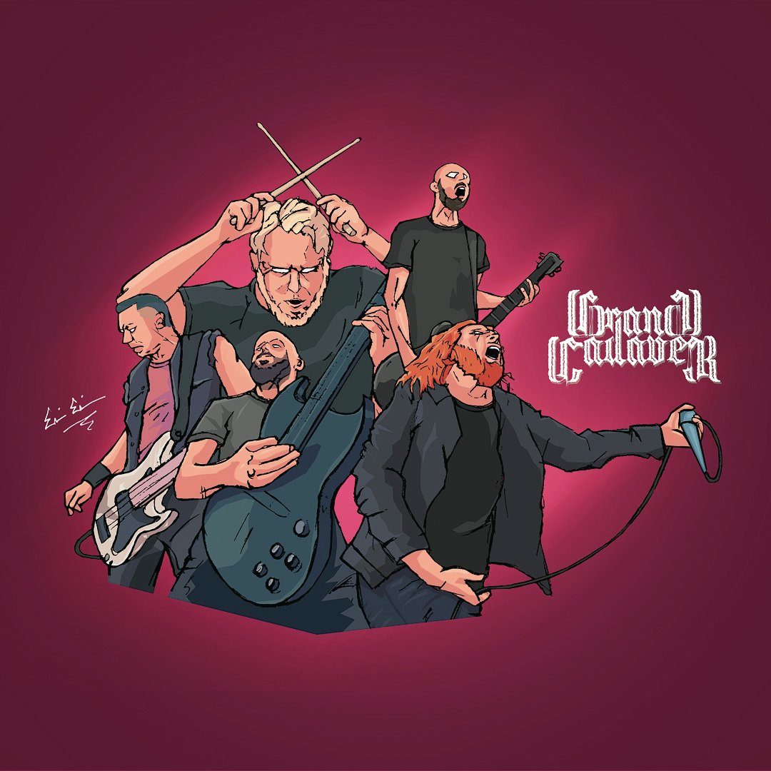 chainsawpolterg's tweet photo. Drew my favorite Swedish death metal band @GrandCadaver 🇸🇪🤘 #grandcadaver #deathmetal #metal #art #artist #chainsawpoltergeist https://t.co/0Z6DzACBVe