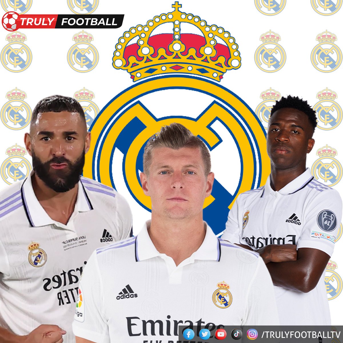 TrulyFootballTV's tweet photo. Real Madrid Plays Today! 🔥

📌Estadio de la Cerámica
🕒3:15 pm 

#rmalive #RealMadrid #LaLigaTV   #VillarrealRealMadrid https://t.co/QNvPANxUrE
