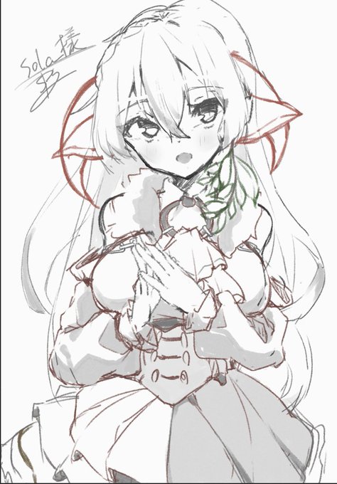 今日はsolaさんを描くんだ!! 