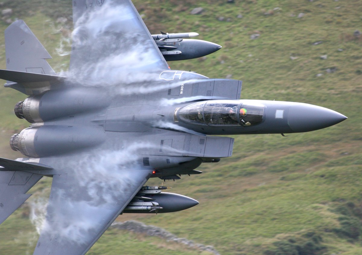 Richard48535122's tweet image. You just cannot leave these guys out of the frame!

Talk about, 'I feel the need for speed'

F15 Strike Eagles.