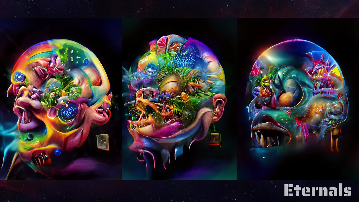 IntBeast's tweet photo. There is a Eternals work that pays homage to the existence of any color. Eternals decorate the Black Empire by painting its ships, coloring its sculptures, and dying the cloth that drapes the shoulders of Morders.

#CNFT #CNFTCommunity https://t.co/zTHoOcXEG6