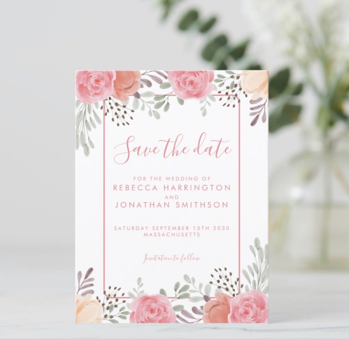 HALF PRICE offer - use code NEWYEARIDEAS on this Blush Pink Watercolor Floral Save The Date Invitation Postcard zazzle.com/z/aduypfbq?rf=… via @zazzle
#WeddingPlanner #Savethedate #blushpink #Flowers #floralart #zazzlemade #weddings #invitation #postcard