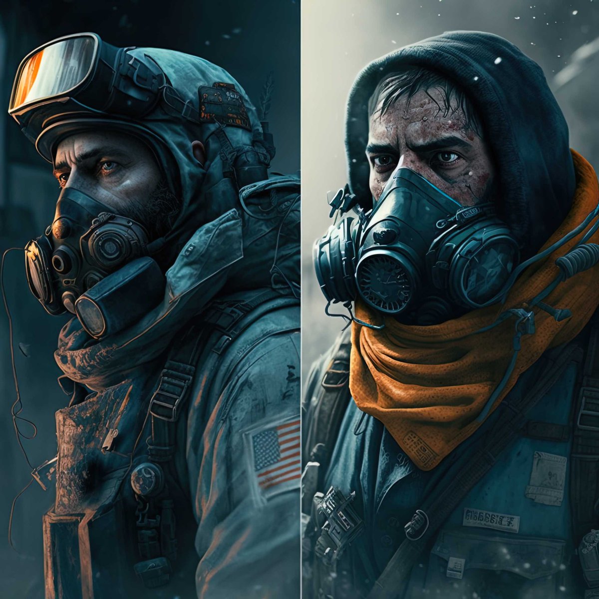 Carpo_vp's tweet photo. Some recent #Battlefield inspired AI pieces 🤖

Soldier portraits/Division crossover 🔥👀 and a fan favorite map

#midjourney #AIart #midjourneyAi https://t.co/DxPm5V5INb