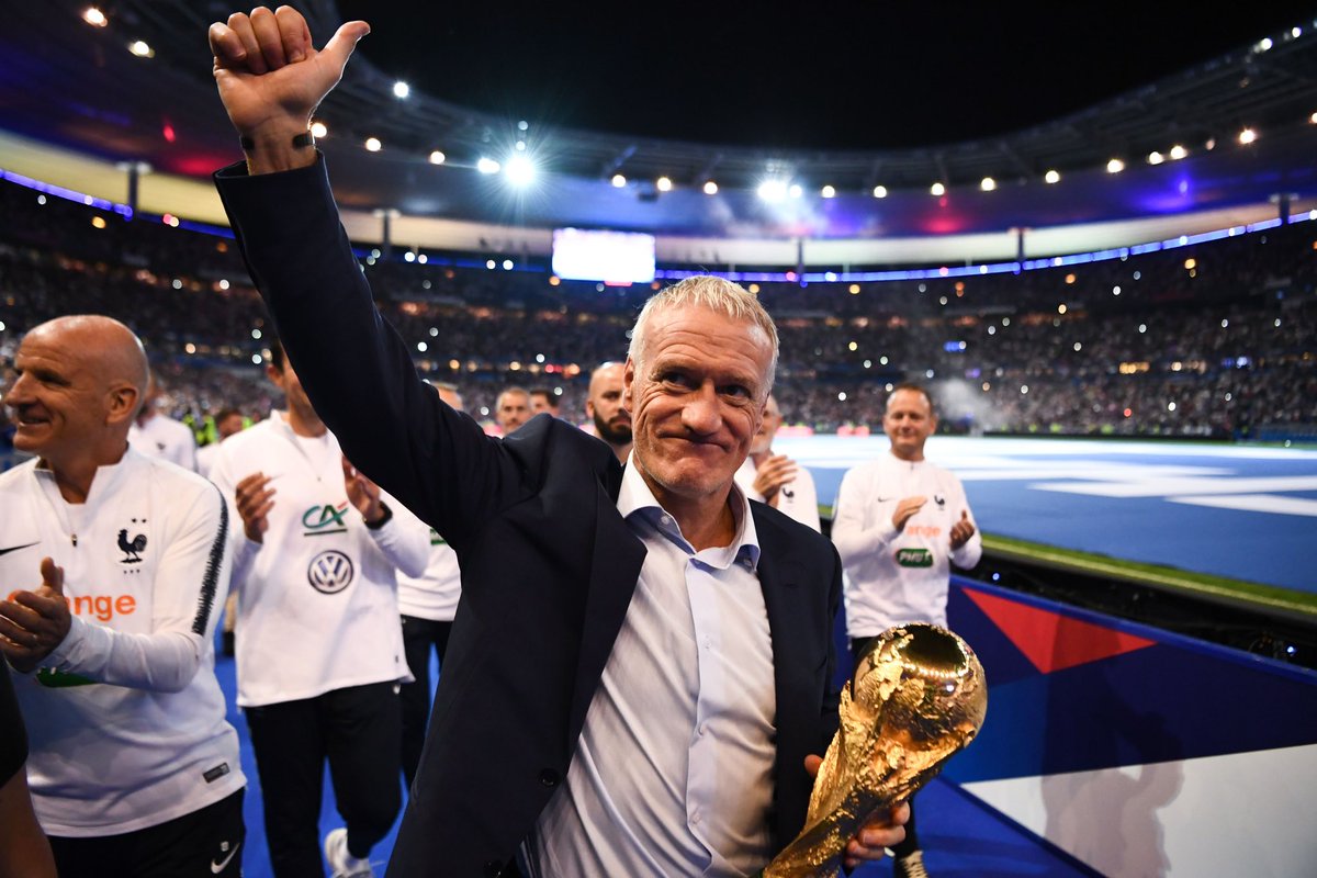 News247Ug's tweet image. 𝗗𝗶𝗱𝗶𝗲𝗿 𝗗𝗲𝘀𝗰𝗵𝗮𝗺𝗽𝘀 has extended his contract as head coach of the France national team until June 𝟮𝟬𝟮𝟲 ✍️#News247 #surewin
