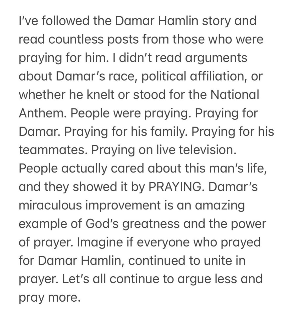 #PrayMore #HowGreatIsOurGod #ComeTogether #PrayerIsPowerful #DamarHamlin
