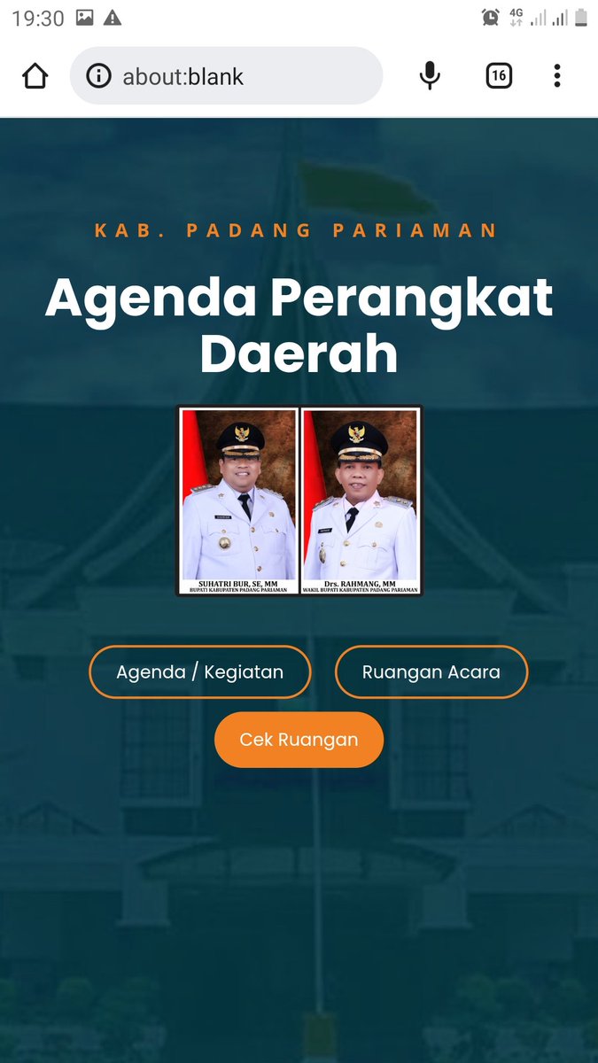 Agenda Kegiatan Pemkab Padang Pariaman hari Minggu/8 Januari 2023.

eagenda.padangpariamankab.go.id/agenda?tgl_car…