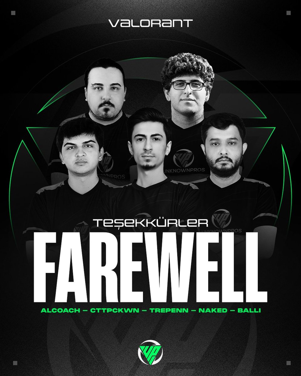 Kuruluşumuzdan itibaren mücadele ettiğimiz VALORANT arenasındaki aksiyonlarımızı yaşanan gelişmeler doğrultusunda askıya aldığımızı üzülerek bildirmek istiyoruz.

Bu süreçte bizimle mücadele eden oyuncularımıza teşekkürlerimizi sunarak, gelecek kariyerlerinde başarılar dileriz.