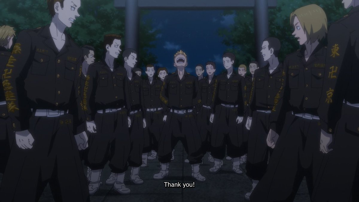 panravenc's tweet photo. #TokReWatch | EP 24

takemichi's first division captain, following baji's steps! chifuyu chose him. in the past, and in the future, they're partners!! (≧◡≦) ♡ takemichi's corruption, and chifuyu's resolve, twelve years after... kisaki's a damn bastard. a great final episode!! https://t.co/13mskHpfl9
