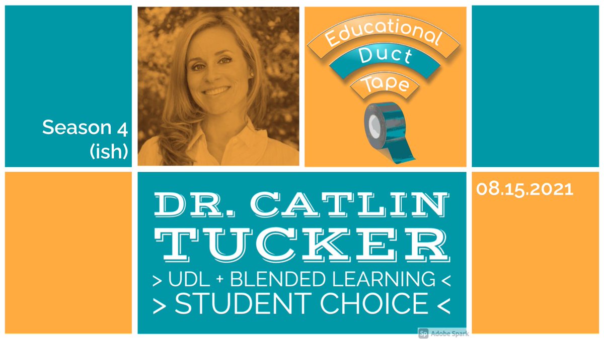 👉  @Catlin_Tucker dropped so much knowledge in this #EduDuctTape appearance including her thoughts on #UDL, personalized pathways for learners, #ChoiceBoards, and student reflection.

😂  Plus, her past job as a ☕️  barista, her pet 🕷 , & speed-dating!

jakemiller.net/eduducttape-ep…