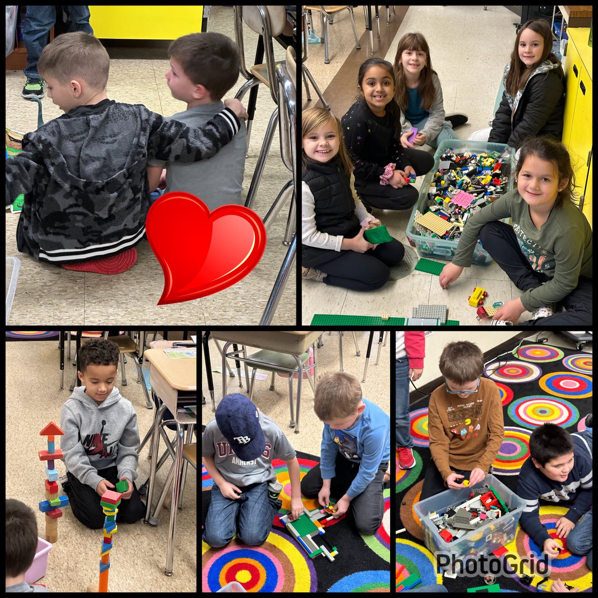 MrsWelchJCS1's tweet photo. The value of indoor recess play on a rainy day is incredible and allows kids to prepare/practice important life skills. #SeaTurtlesRule #teacher❤️full #NPSPride #caringfriend https://t.co/pQN7hE9qRR