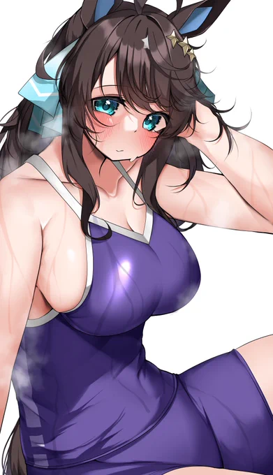 #ウマ娘 #ウマ娘プリティーダービー skebで描きました、温泉上がりのデアリングタクトです。ご依頼ありがとうございました。 