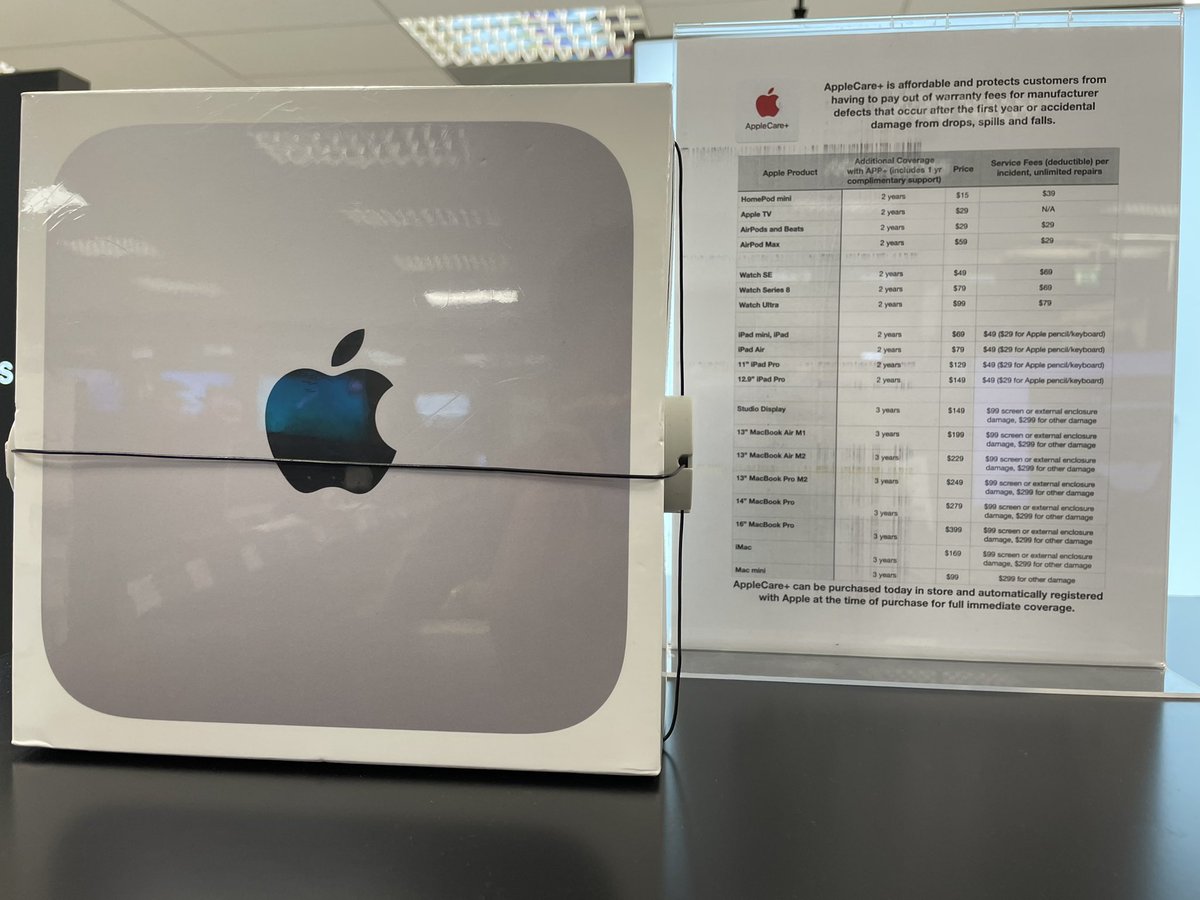 Apple_Rep_RAFL's tweet photo. The MAC MINI is in stock at the exchange in case your wondering 😉 also be sure to ask about the military star promo extended and sales this week https://t.co/mYEEET4EN8