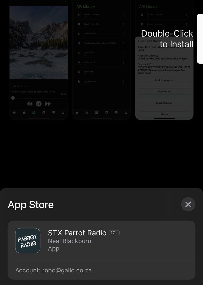 rabobie72's tweet image. Got mine! Parrots unite. Holders, get this for a squawking earxplosion. I got mine. U snooze you lose… @StacksParrots @trygamma #definitelysomething