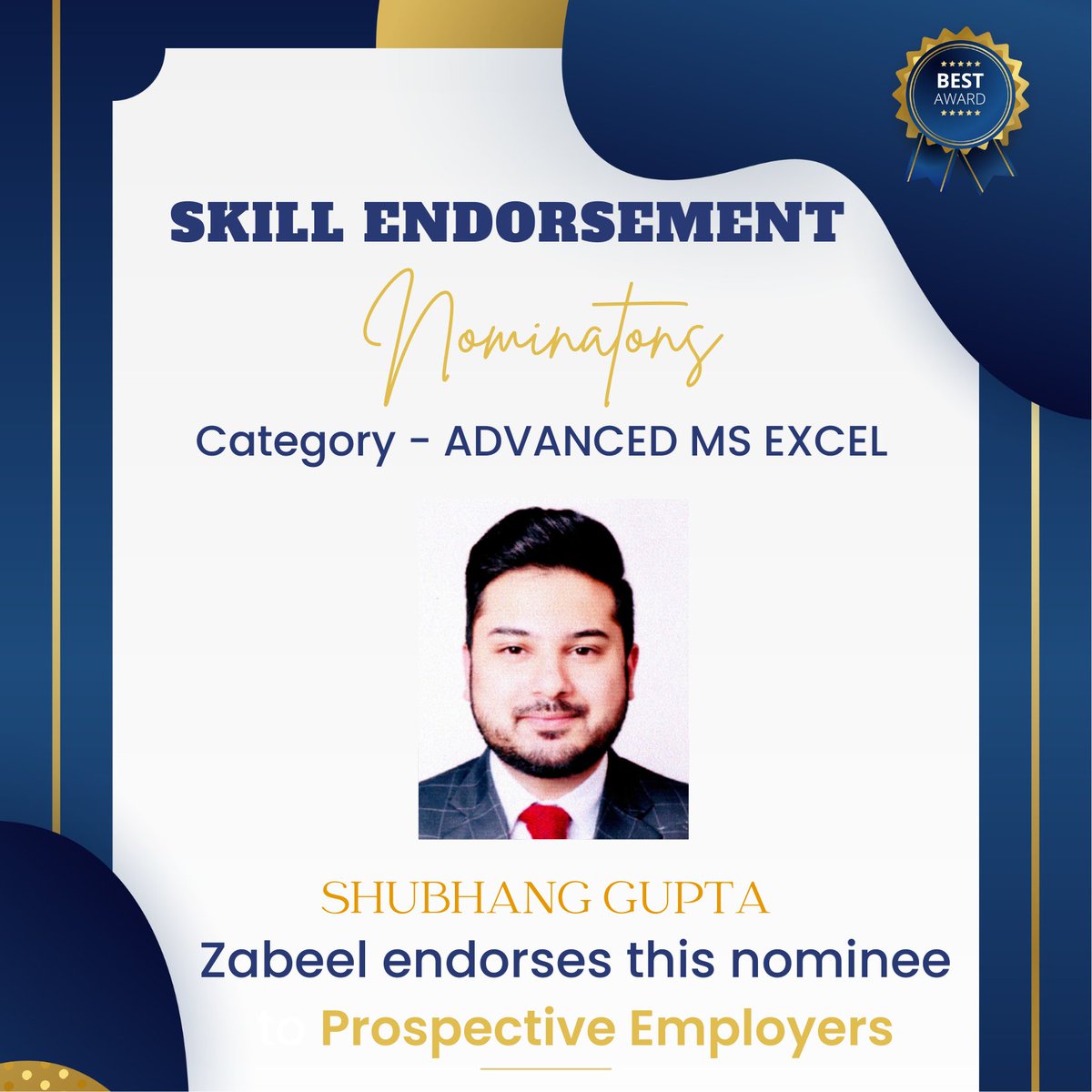 zabeel_intl's tweet image. Skill Endorsement

Zabeel Institute endorses Mr. Shubhang to prospective employers for the skill &amp;amp; knowledge he got trained for.
To know more about Zabeel Institute: bit.ly/3EjzQA4
 #microsoftazurecourse #ccna #networking #certification #debugging #cisco #microsoft #sql