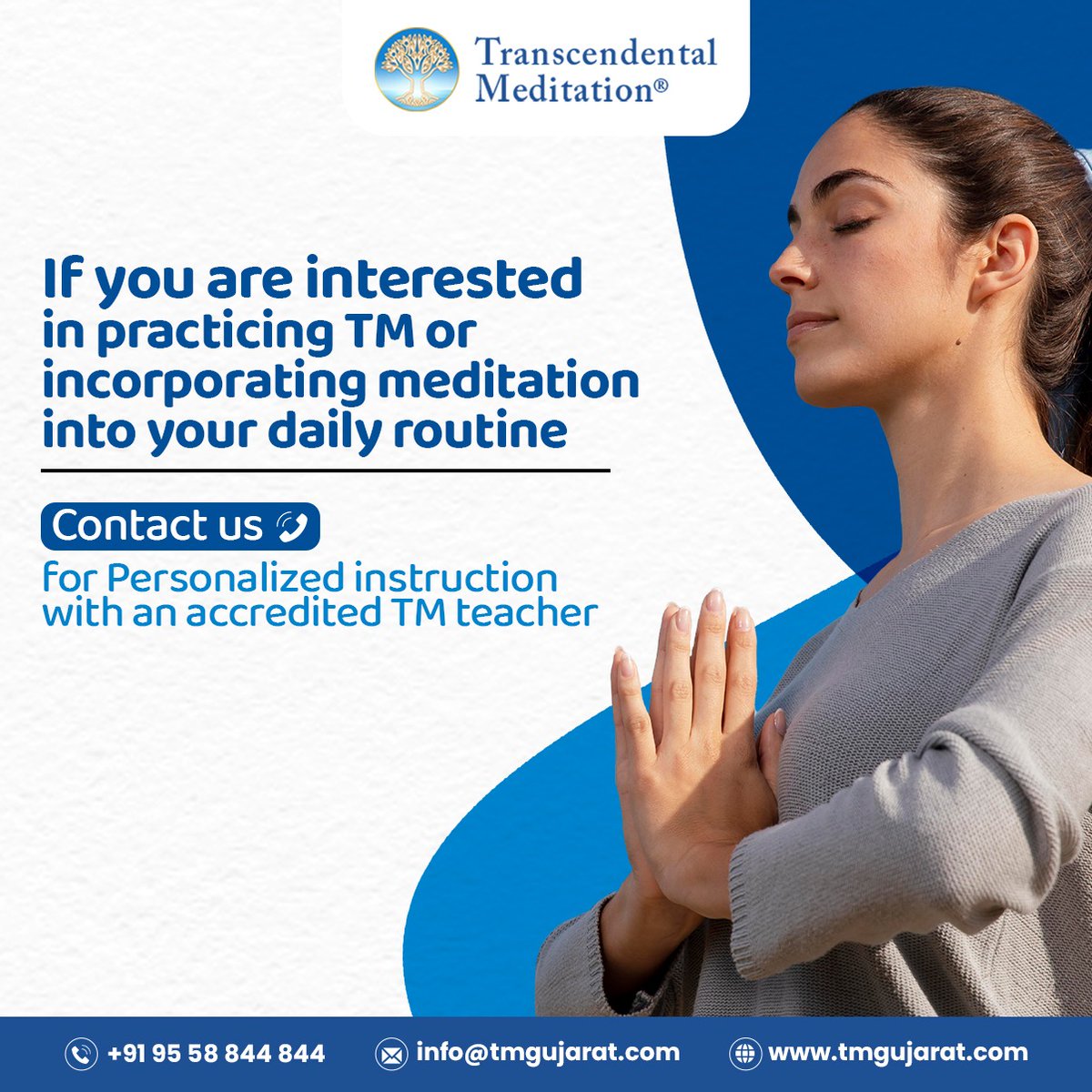 maye356266's tweet image. Our Certified TM teachers are here to help with personalized instruction. Contact us to get started on your journey toward inner peace and clarity. 
Call:+91 95 58 844 844
#transcendentalmeditation #meditationgujarat #meditationclasses #MaharishiMaheshYogi  #TM #innerpeace