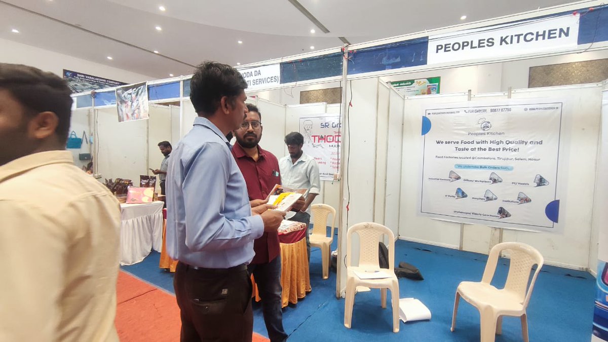 PeoplesKitchen_'s tweet photo. Peoples Kitchen exhibited a stall at BUB Expo 2023 at Salem happening on 07-01-2023 &amp; 08-01-2023.

#expo #peopleskitchen #salem #bubexpo #bubexpo2023 #salembubexpo #salembiggestexpo2023 #salemcity #businessexpo #salembusinessexpo #commercialexpo https://t.co/K73tbTChMf