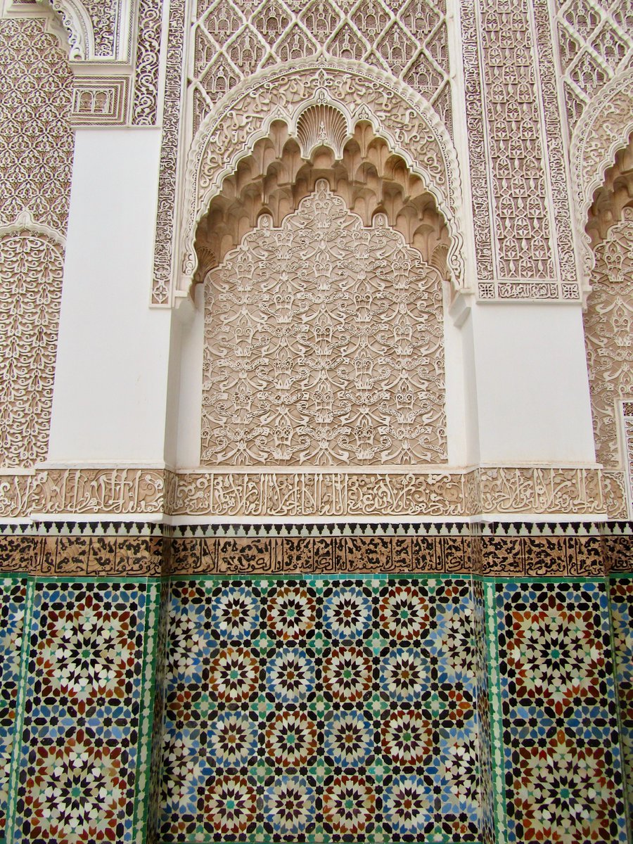 AwayMaja's tweet photo. #BenYoussefMadrasa in #Marrakech โจ some of the most beautiful tiles and architecture I saw! This used to be a school/college and I can't imagine what it was like to study here ๐
#VisitMarrakech #VisitMarrakechRegion #VisitMorocco @visit_marrakech @Visit_Morocco_ https://t.co/9DZBjXu4gC