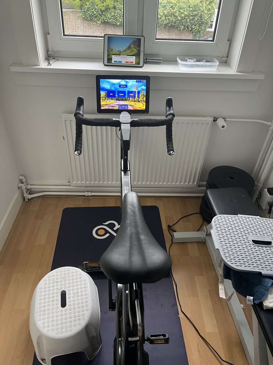 robbla's tweet image. I’ve just combined watopia flats on truekinetix ride with dictating and transcribing an article on @wso2 using otterai