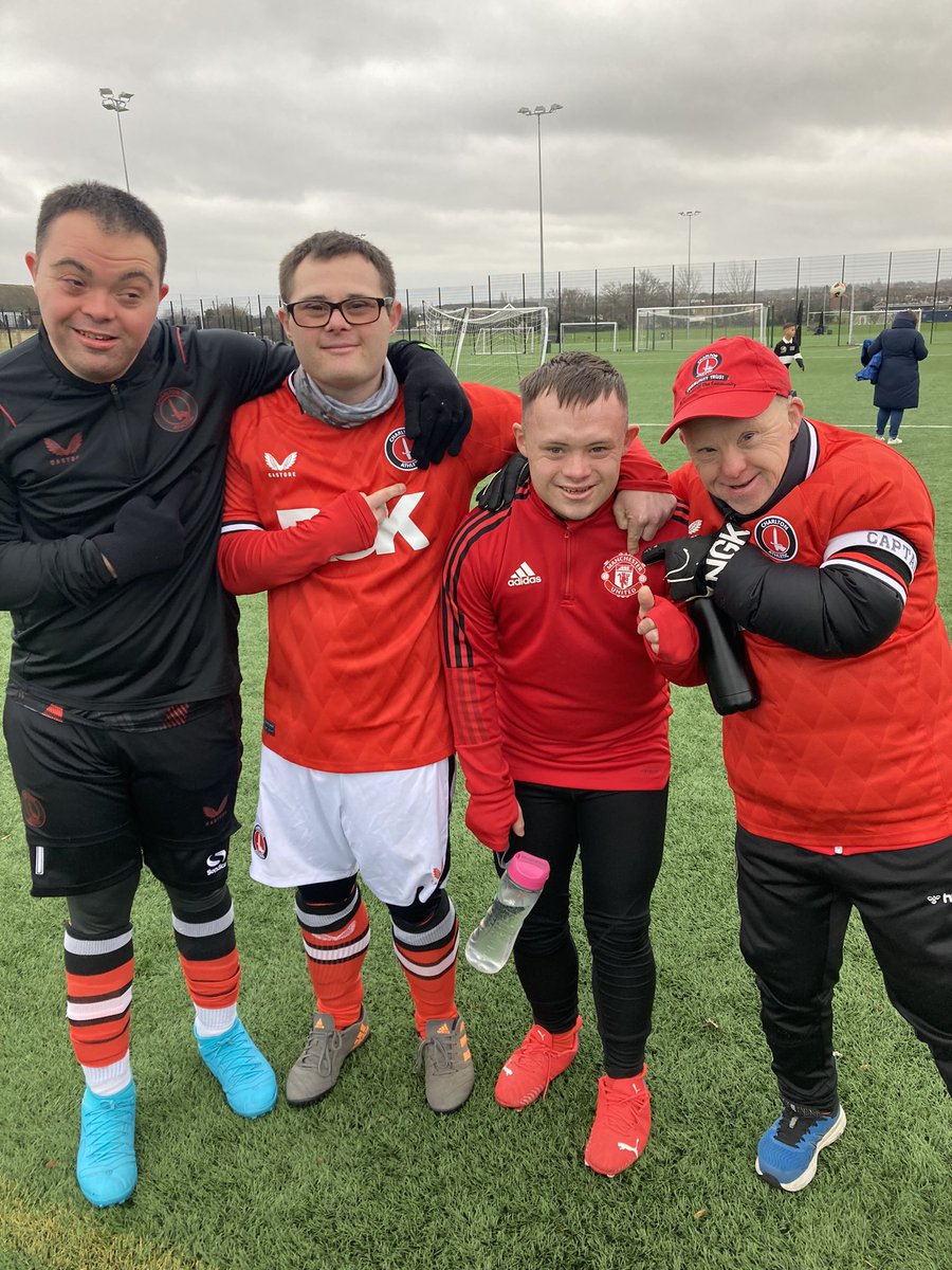 Terrycact's tweet image. We have a bit of @ManUtd vs @CAFCofficial rivalry today at the #upbeats session looks like 3-1 to @CAFCofficial 👀 #DownSyndrome #football #cafc #ManchesterUnited