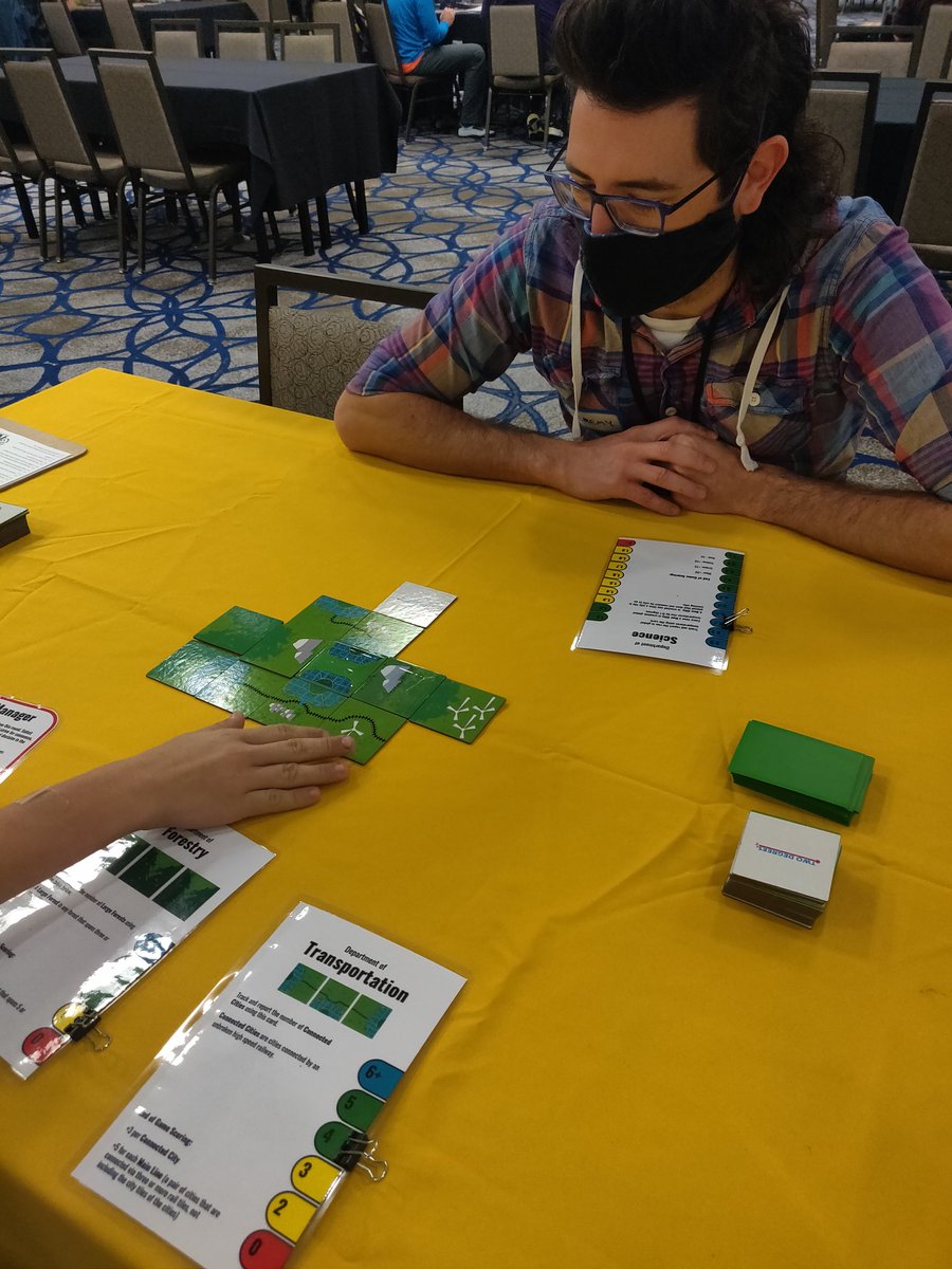 Happy Saturday <a href="/OrcaCon/">OrcaCon</a>! Our morning tables are looking for playtesters until 2pm! Barnyard Zombies by Arnie, PsyKids! by Christian, and Two Degrees by Jeremy!